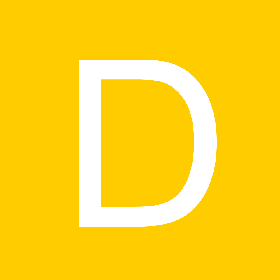 yellow D